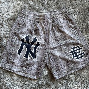 Eric Emanuel NY Yankee Snake Print Men's Shorts
